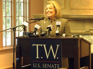 Majority Floor Leader, Pam Peterson, of Tulsa introduced T.W. Shannon Majority Floor Leader, Pam Peterson, of Tulsa introduced T.W. Shannon