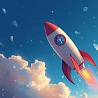 Up like a rocket, down like a feather