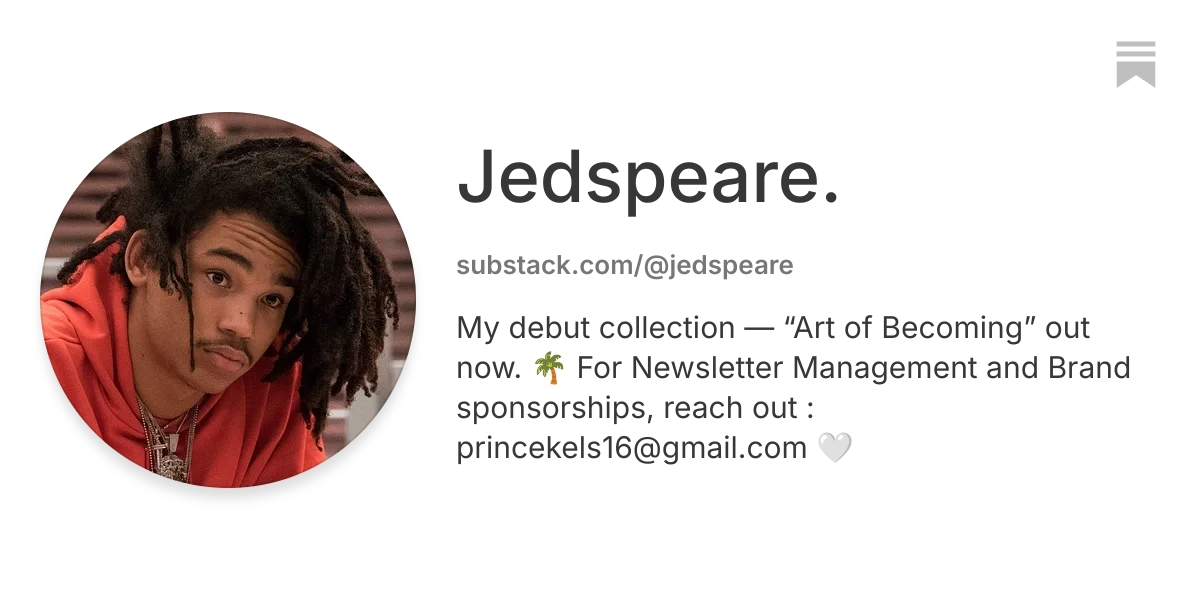 Jed. | Substack