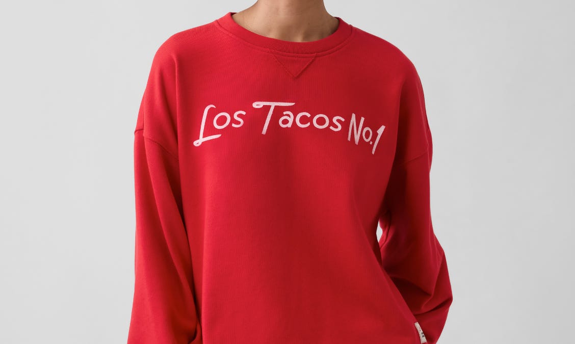 Restaurants are having a fancy merch moment with Gap collabs and $98 shirts