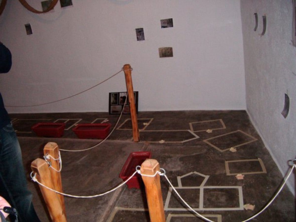 The house of ghosts. Plotting out the various faces to be tested.  