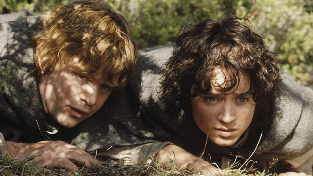 Samwise Gamgee and Frodo Baggins from The Hobbit, reluctant heroes Samwise Gamgee and Frodo Baggins from The Hobbit, reluctant heroes