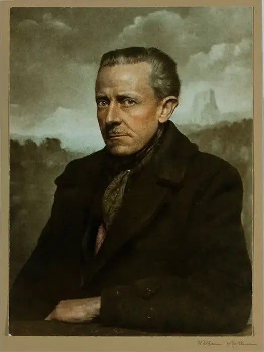 A self-portrait of William Mortensen