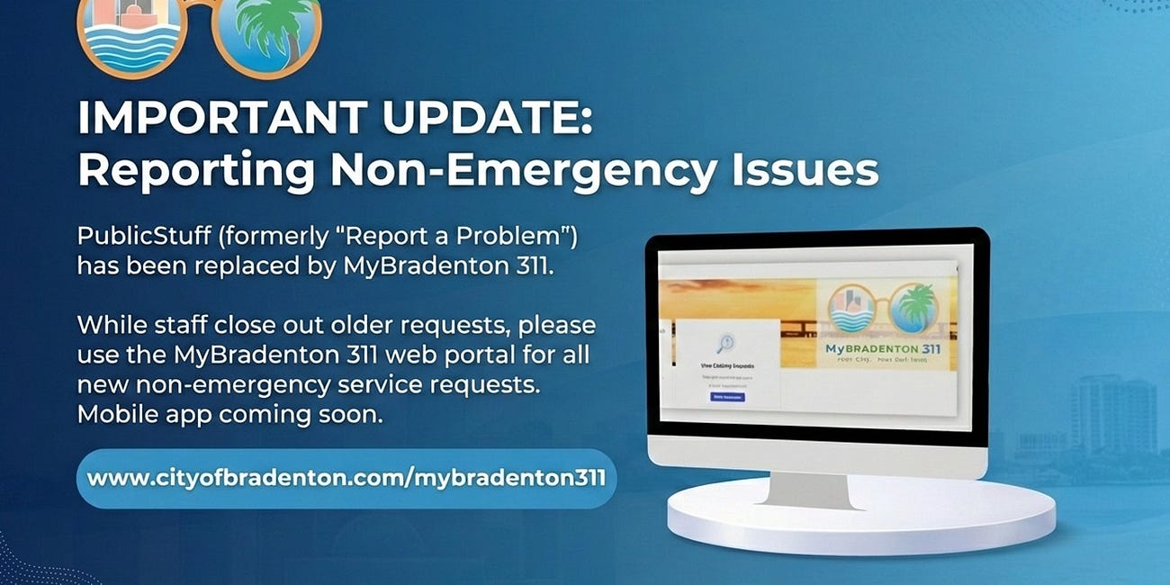 City Transitions to MyBradenton 311 for Non-Emergency Service Requests