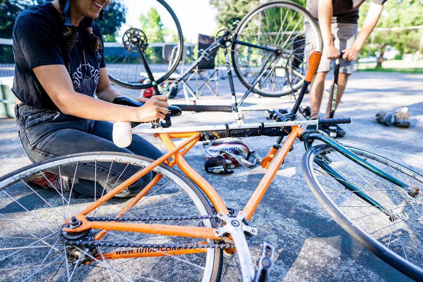 Vélo préparation pour bike polo