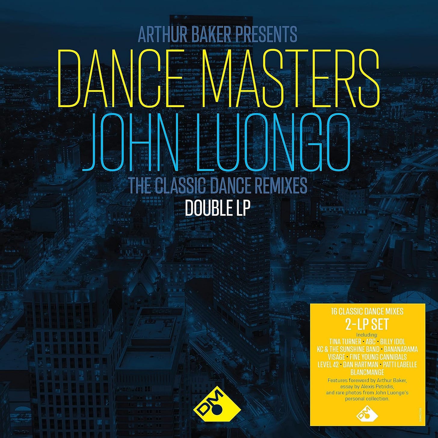 Arthur Baker Presents Dance Masters: John Luongo-140gm 2LP Black Vinyles disco funk Arthur Baker Presents Dance Masters: John Luongo-140gm 2LP Black Vinyles disco funk