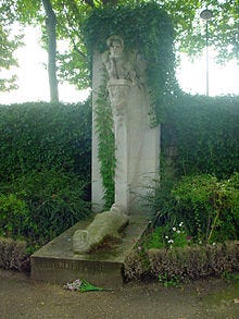 Cenotaph of Charles Baudelaire, Montparnasse Cemetery