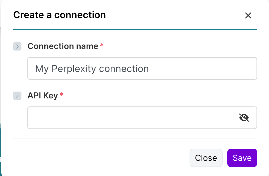 Perplexity module on Make.com