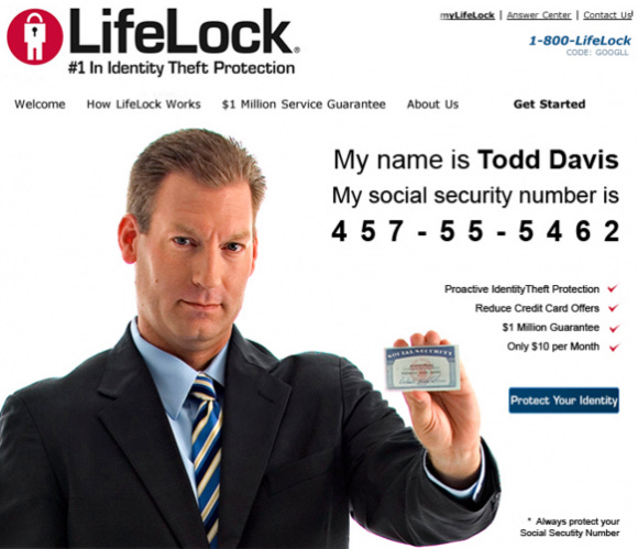 An ad for LifeLock services.