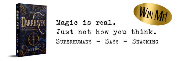 Darkhaven paperback with the text: magic is real, just not how you think