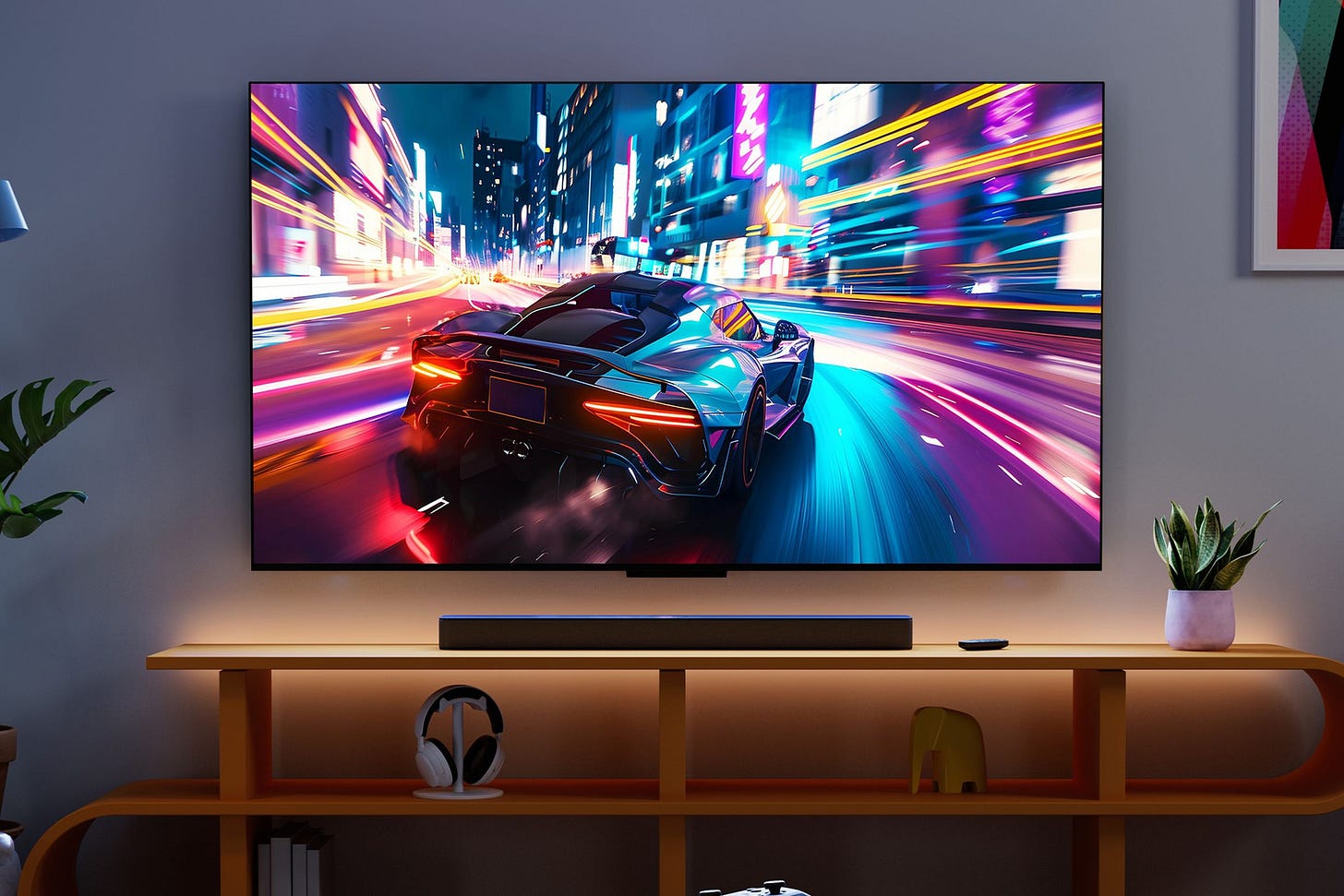 A marketing photo of Amazon’s Fire TV Omni Mini-LED series TV.