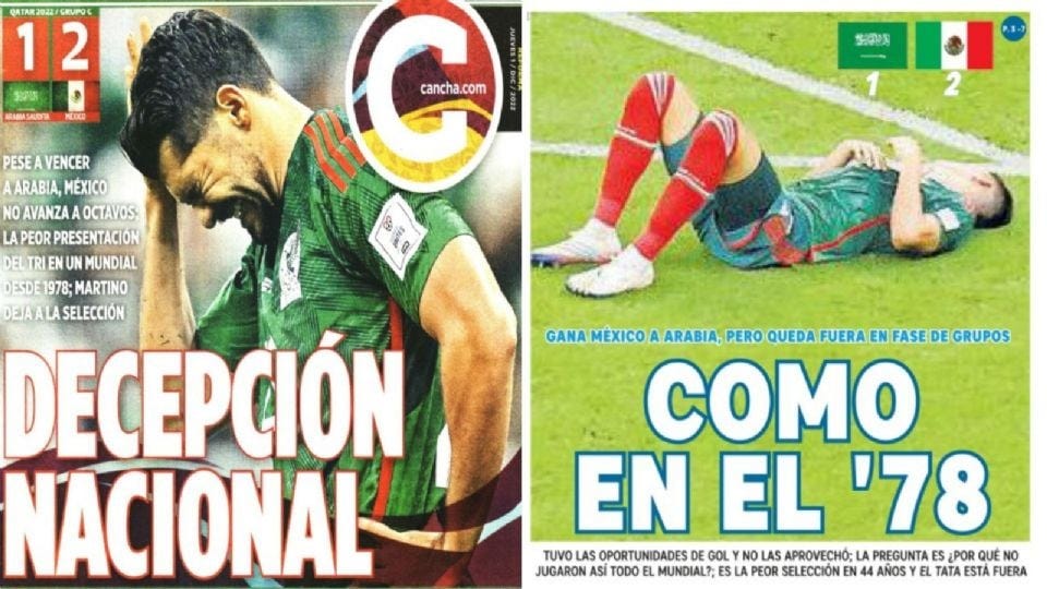 Del Tan tan al fracaso: así registra la prensa la derrota en Qatar | La  Silla Rota