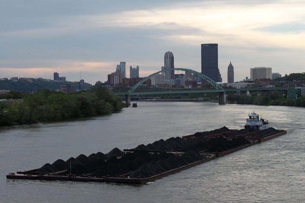 Coal Barges on the Mon | I was lucky to catch these full coa… | Flickr