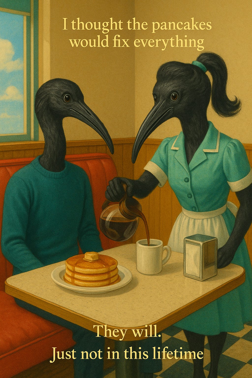 Retro Diner Moment with Ibis Waitresses