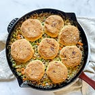 Pot Pie with Bacon Cheddar Biscuits for Metabolic Health + Blood Sugar Balance 