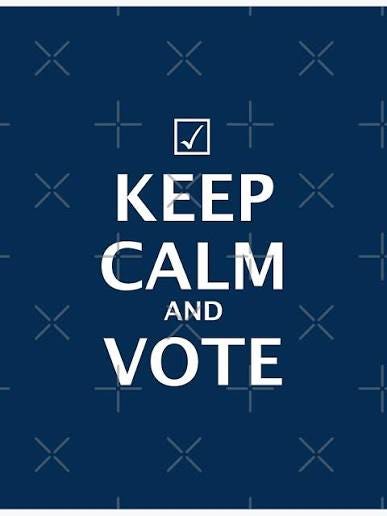 Keep Calm and Vote Poster