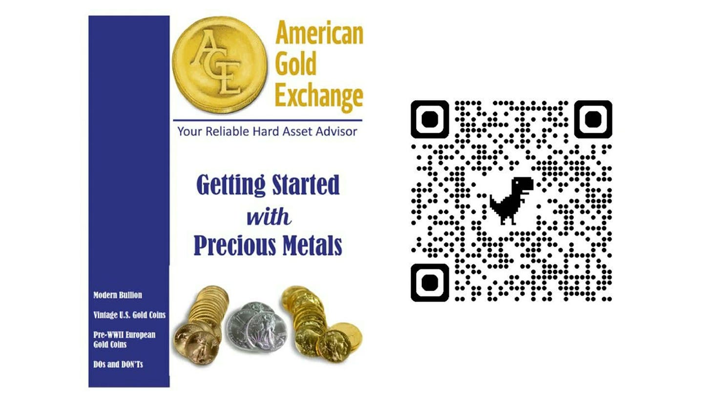 American Gold Exchange Getting Started with Precious Metals guide and QR code American Gold Exchange Getting Started with Precious Metals guide and QR code