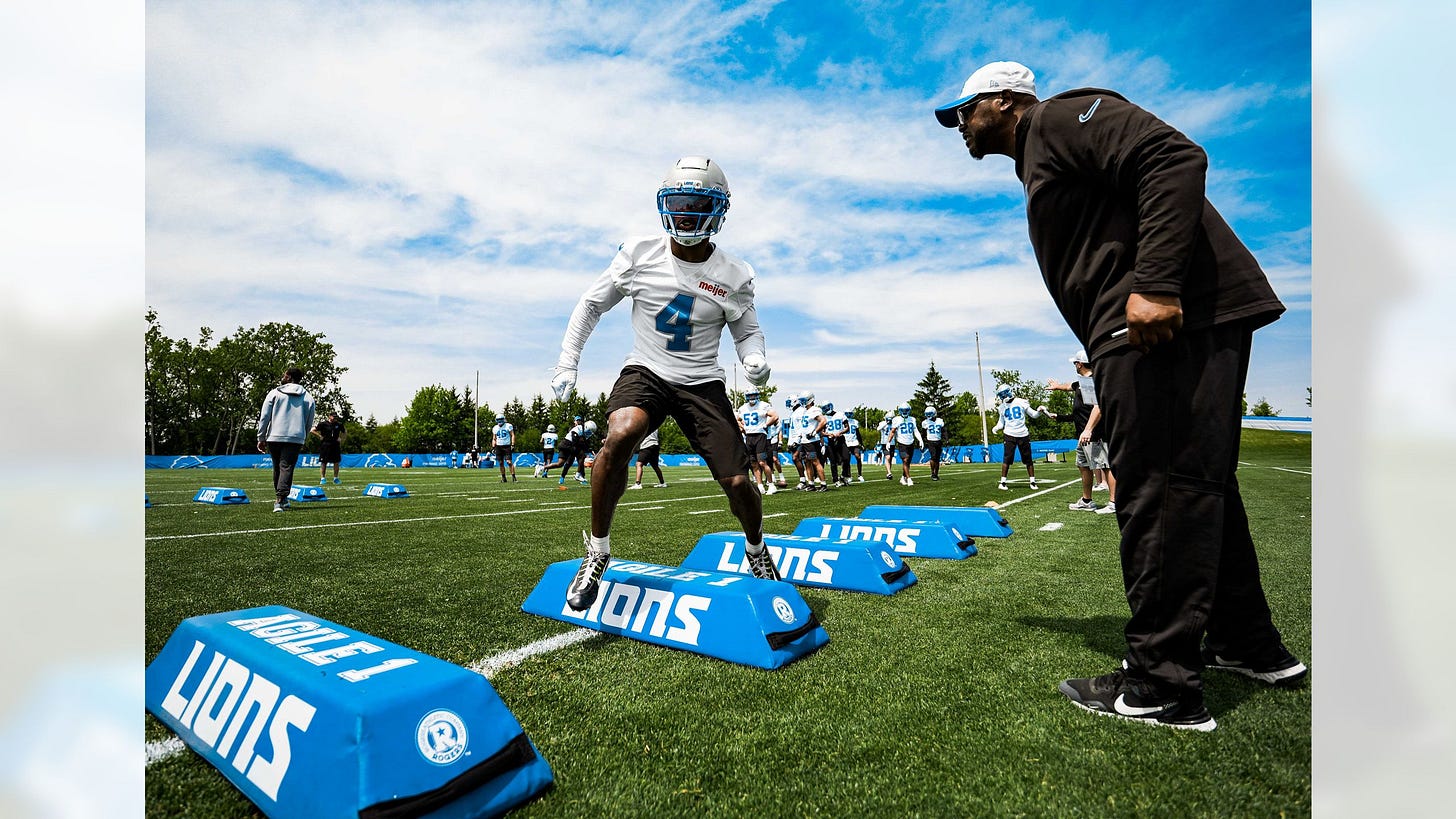 DJ Reed looking good at Detroit Lions OTA 2026 DJ Reed looking good at Detroit Lions OTA 2026