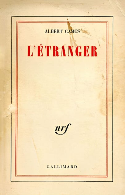 Book Cover for The Stranger by Albert Camus