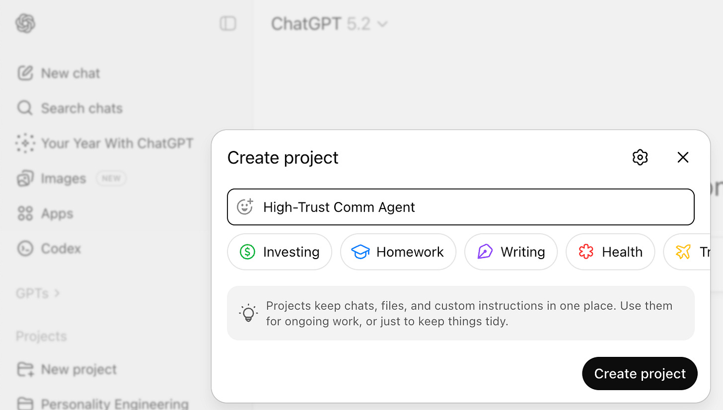 ChatGPT Custom Project