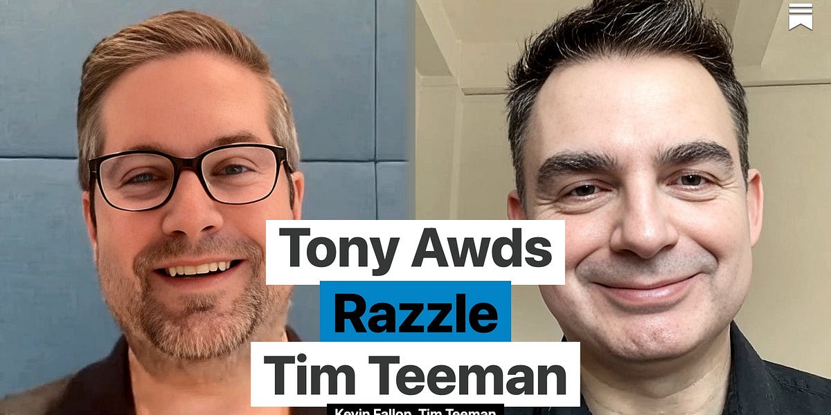 Tony Awards Razzle Dazzle With Tim Teeman