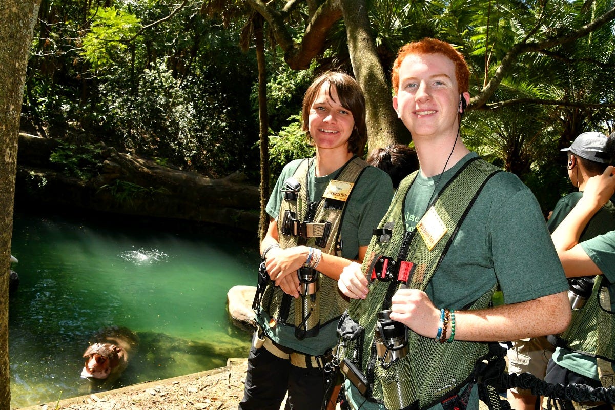 Summit participants on Animal Kingdom's Wild Africa Trek. Image: Disney