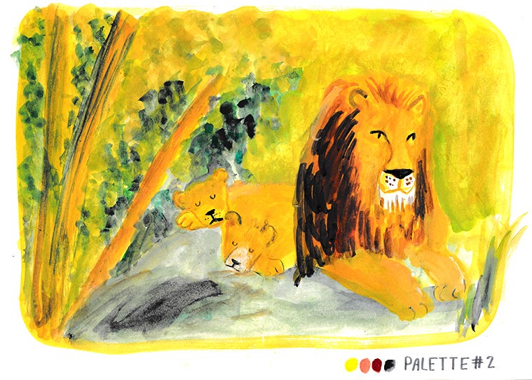 lion illustration by Beth Spencer