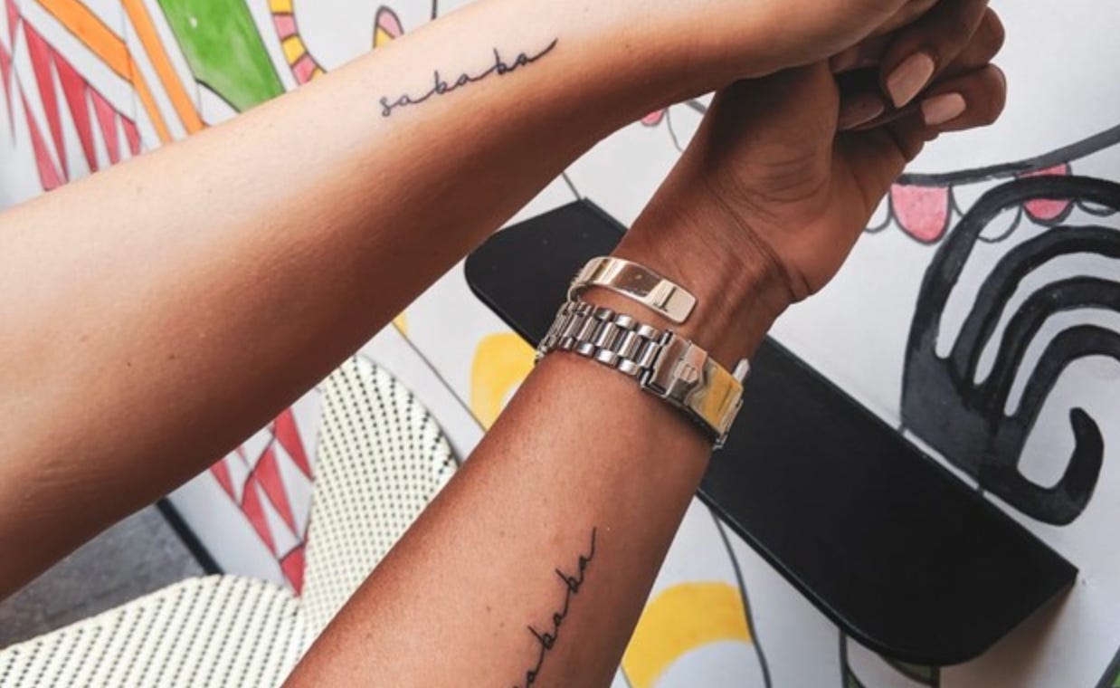 A pair of hands with tattoos

AI-generated content may be incorrect.