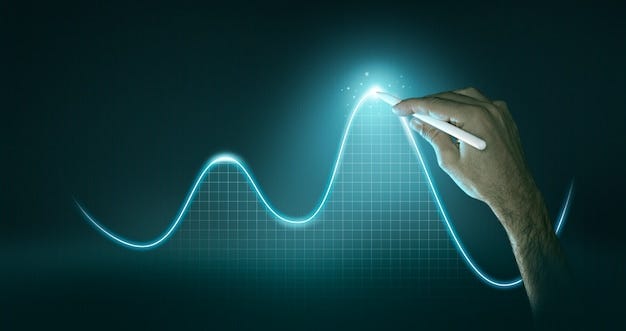 Free photo business concept with graphic holography