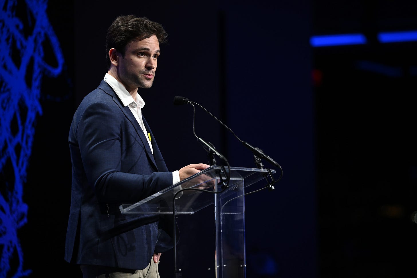 NEW YORK, NEW YORK - SEPTEMBER 15: Alex Atallah speaks onstage at Pursuit's Annual Bash Gala at The Glasshouse NYC at The Glasshouse on September 15, 2025 in New York City. (Photo by Roy Rochlin/Getty Images for Pursuit Transformation Company Inc ) NEW YORK, NEW YORK - SEPTEMBER 15: Alex Atallah speaks onstage at Pursuit's Annual Bash Gala at The Glasshouse NYC at The Glasshouse on September 15, 2025 in New York City. (Photo by Roy Rochlin/Getty Images for Pursuit Transformation Company Inc )
