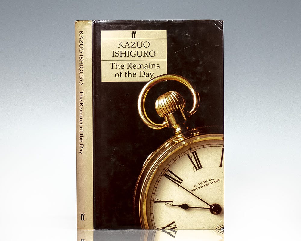 The Remains of the Day. - Raptis Rare Books | Fine Rare and Antiquarian  First Edition Books for Sale