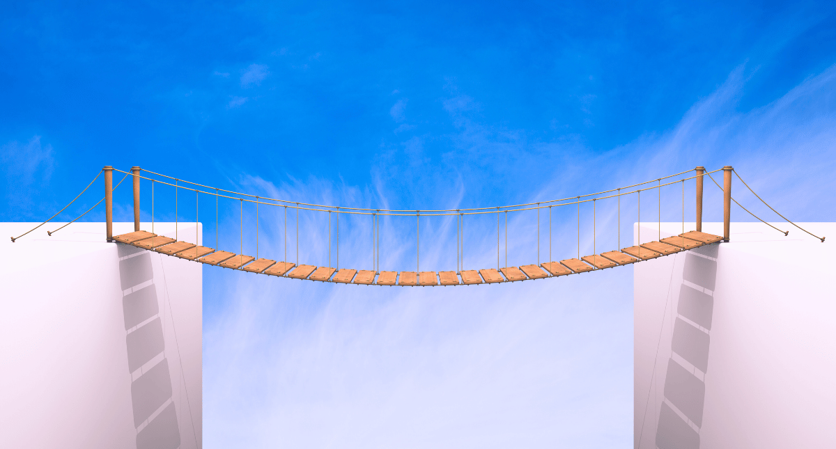 Bridge between two worlds Bridge between two worlds