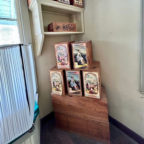 house, trees, railings, interior