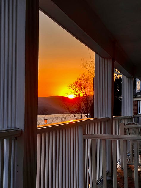 Sunsets over the Hudson Valley in Peekskill