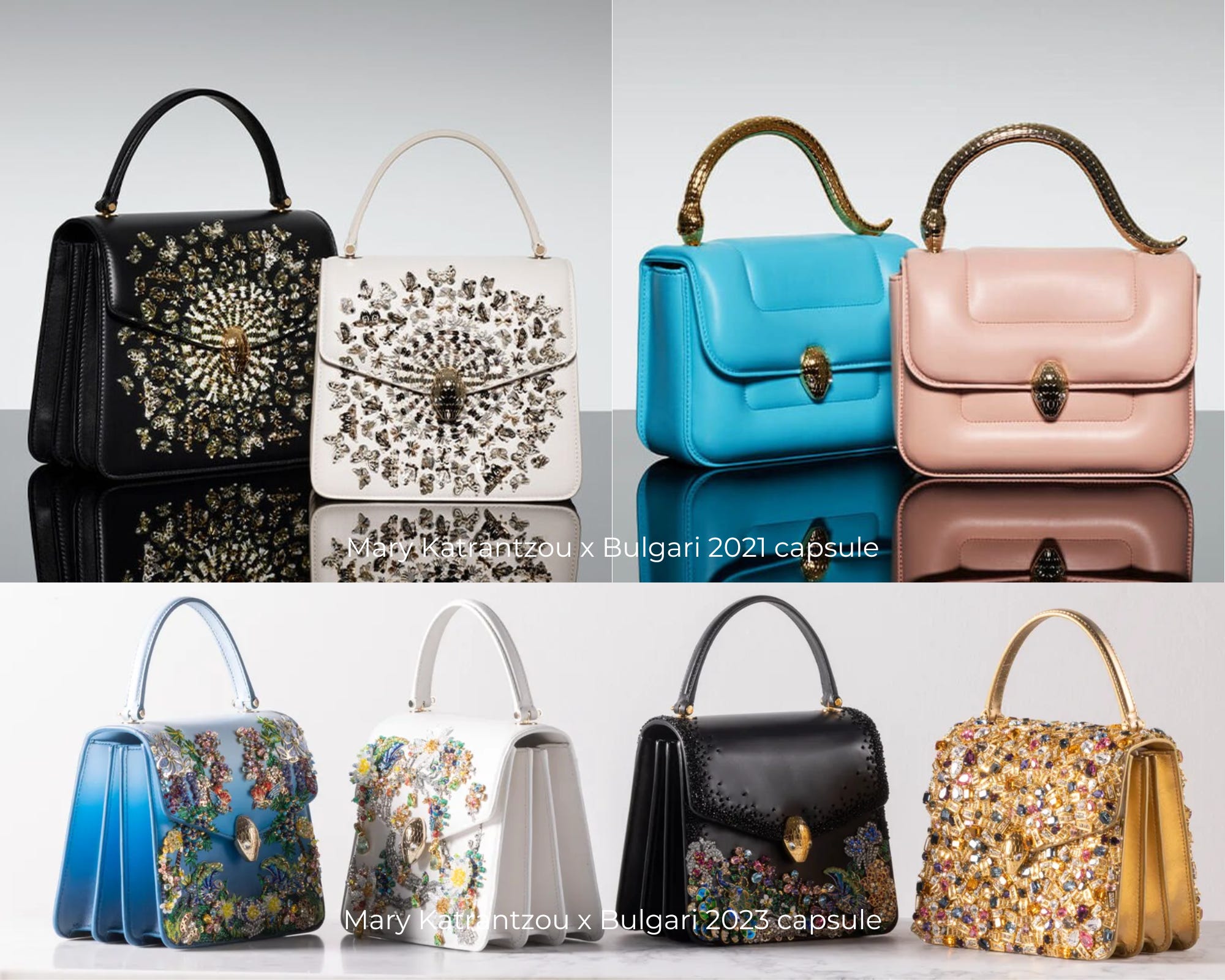 Mary Katrantzou x Bulgari, Victoria Beckham x Mango + how to build
