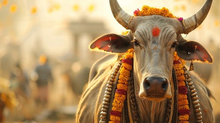 Free Decorated Sacred Cow Image | Download at StockCake