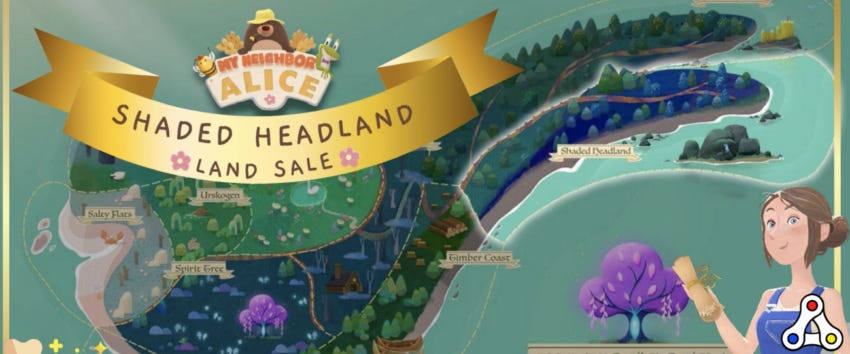 my neighbor alice land sale