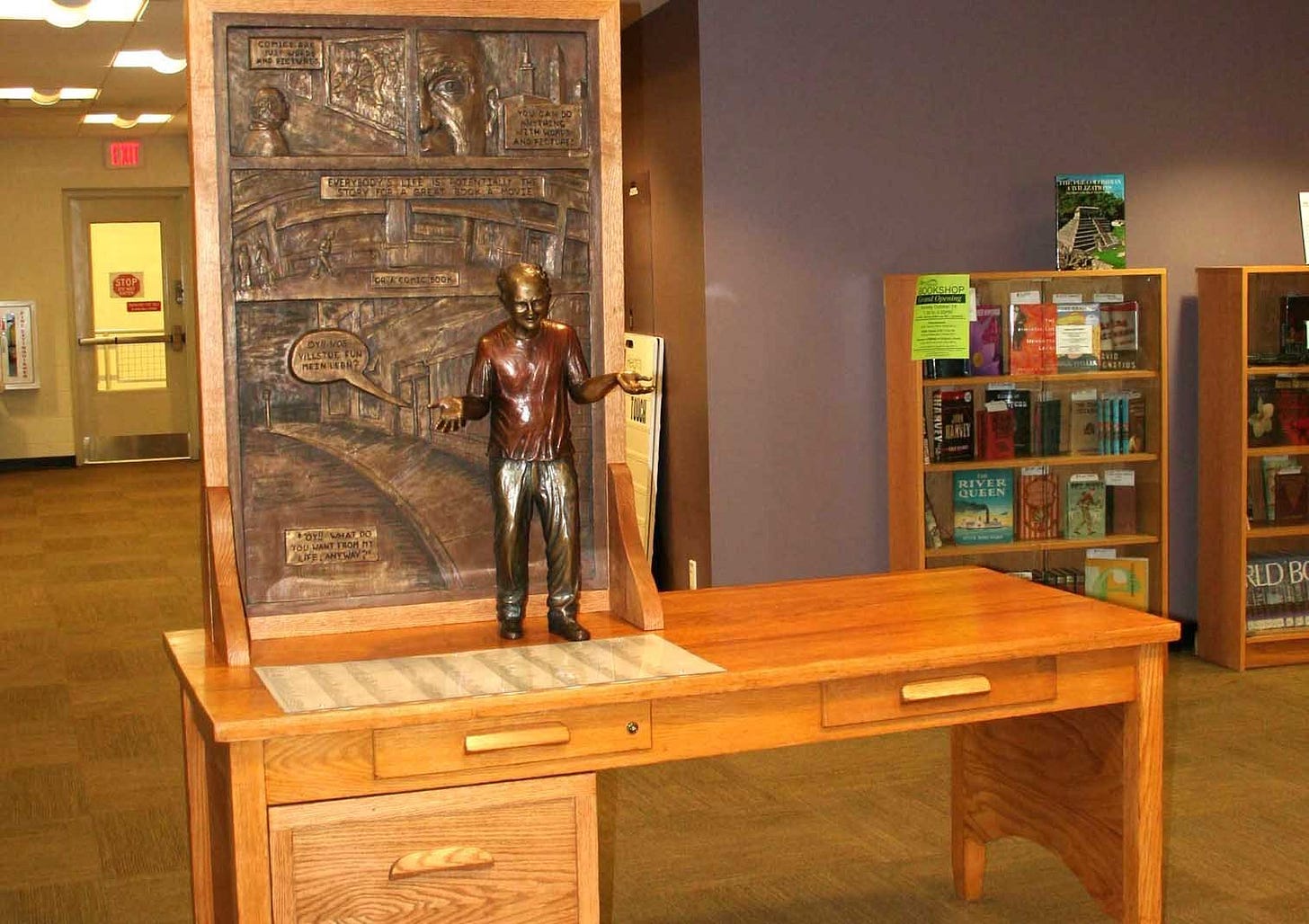 Harvey Pekar statue unveiled at Cleveland Heights' Lee Road library -  cleveland.com