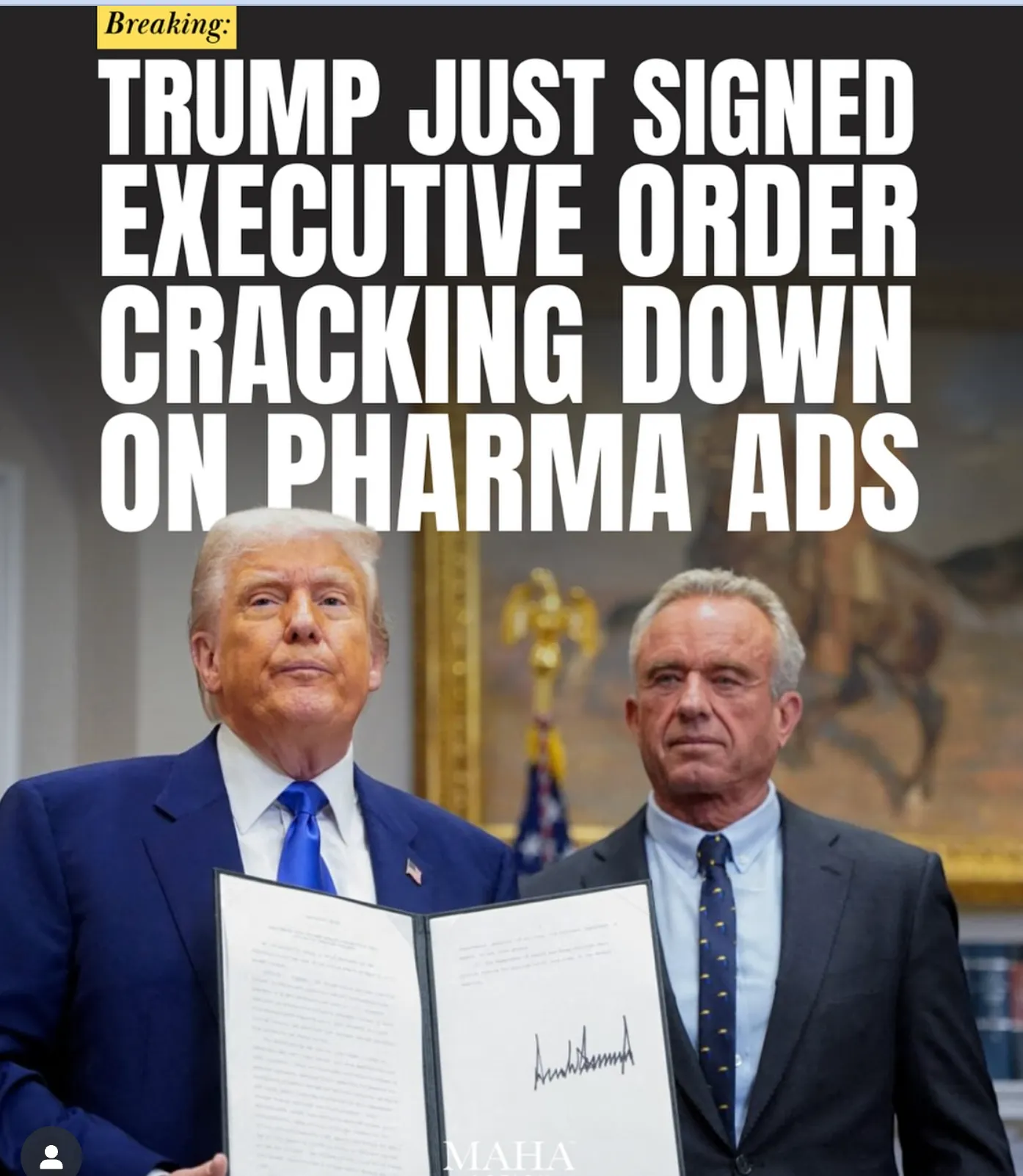 Breaking news: Trump just signed executive order