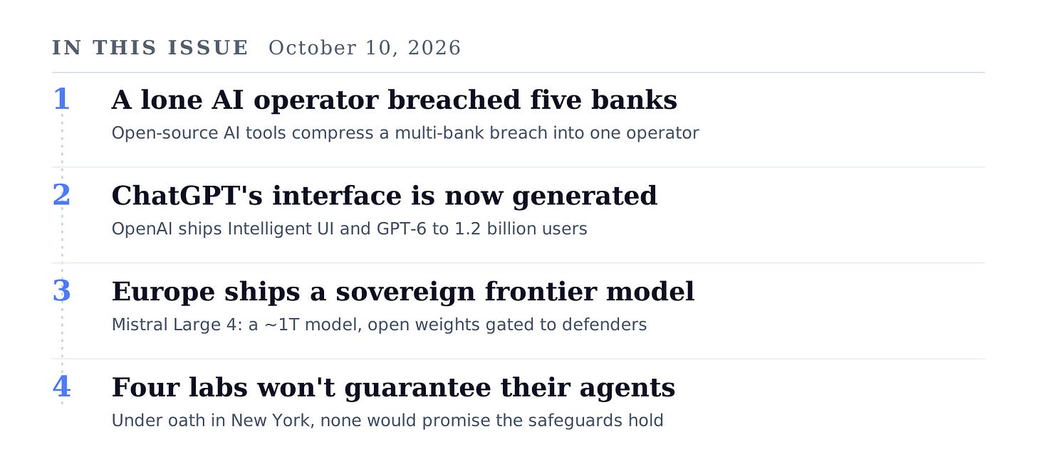 Four AI stories from October 10, 2026