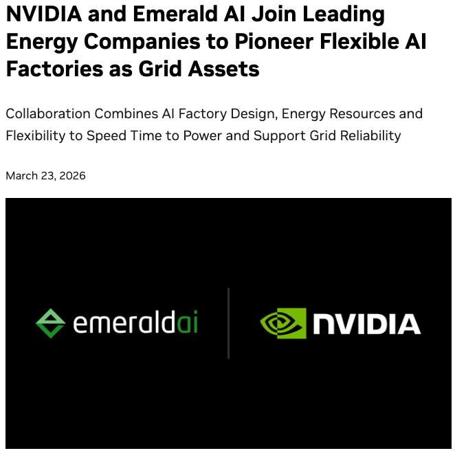 Nvidia and Emerald AI join leading power vendors to solve the grid burden