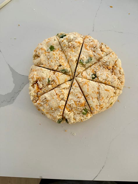 sourdough scones process