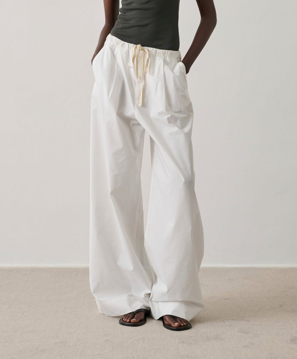 Pantalon Hugues - Blanc Cassé - Coton - Femme Pantalon Hugues - Blanc Cassé - Coton - Femme