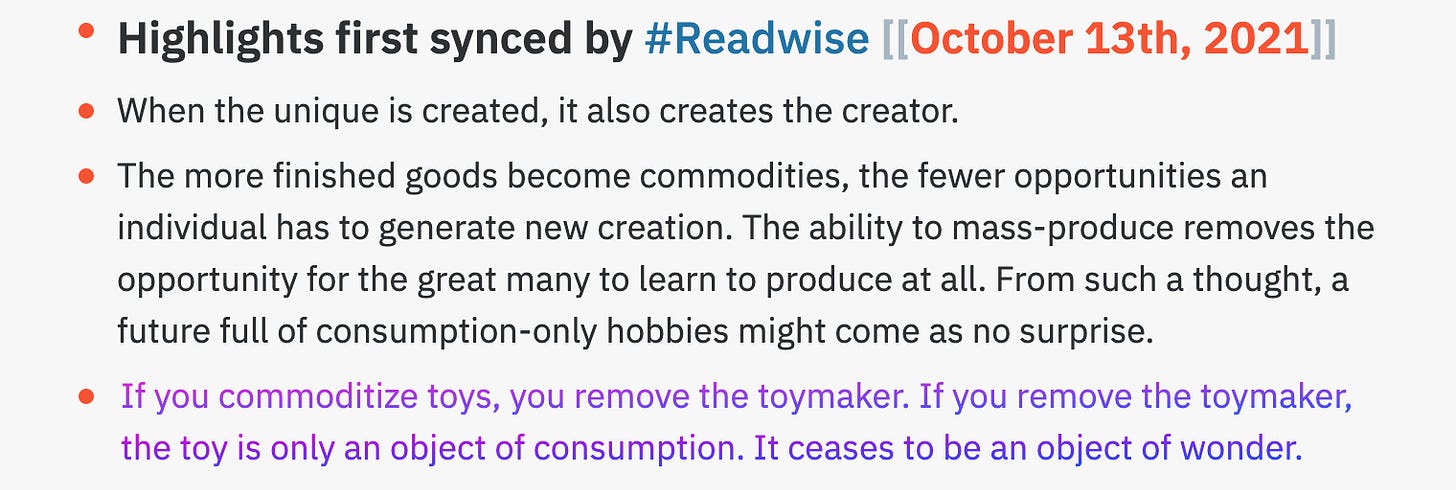 How to Get Craft-Style Highlighting in Roam