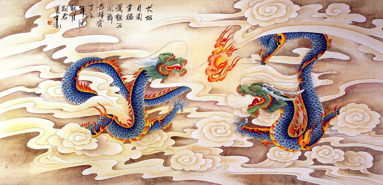 Famous Chinese Dragon Painting at PaintingValley.com | Explore collection of Famous Chinese ...