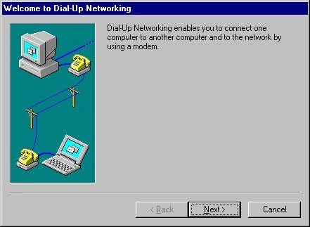 Dial up prompt from 1997