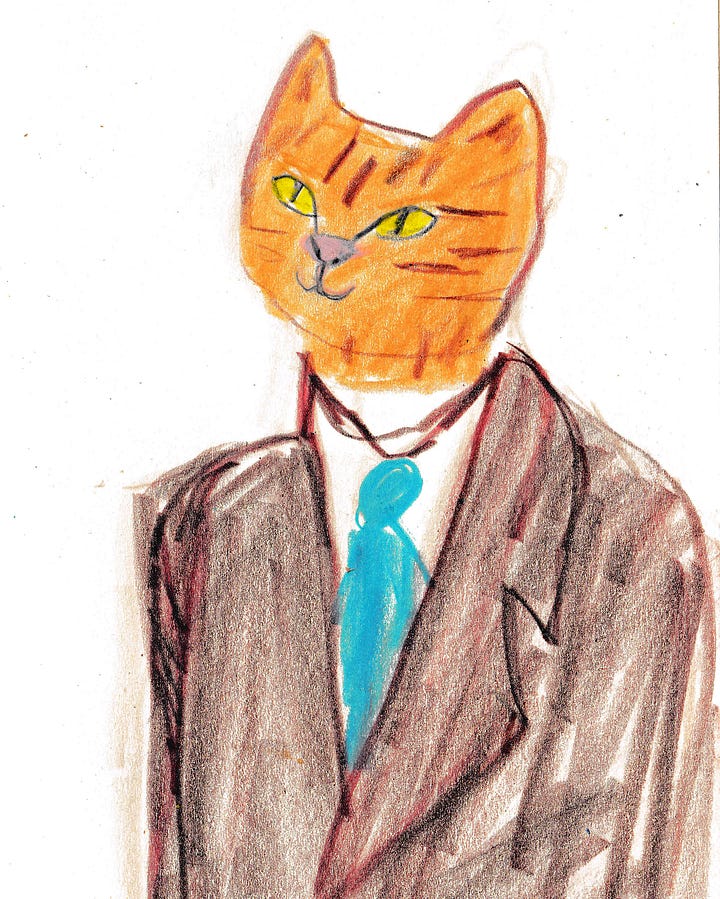 cat portrait sketches by Beth Spencer