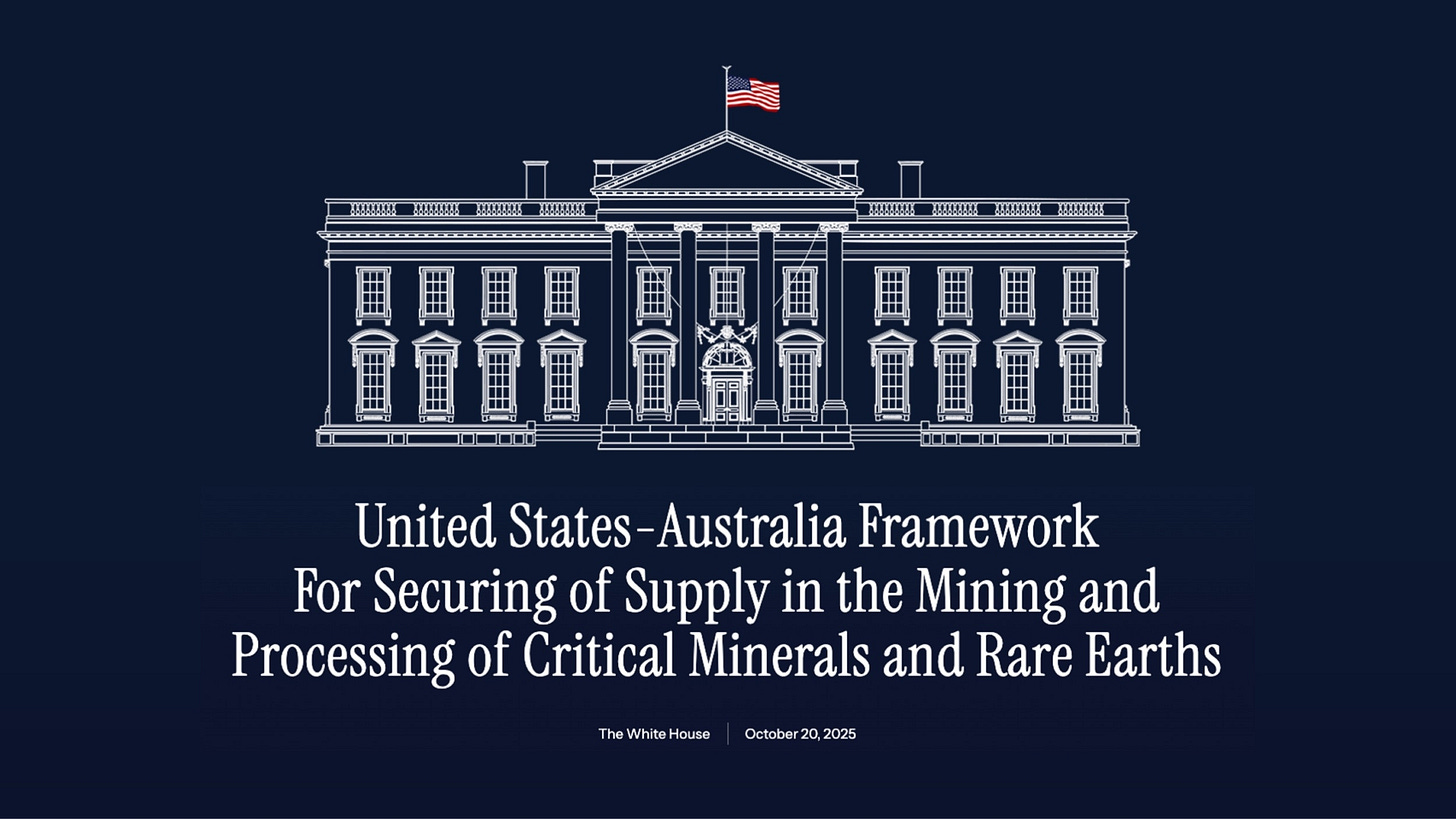 U.S.-Australia Framework for Critical Minerals Supply U.S.-Australia Framework for Critical Minerals Supply