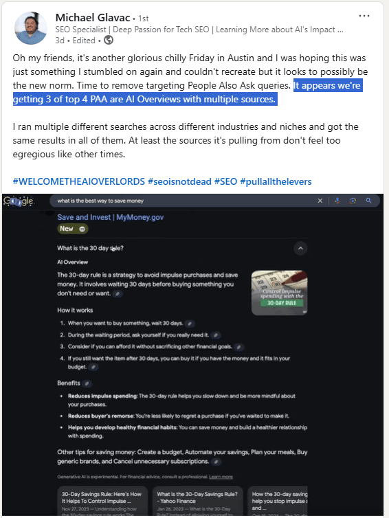 PAA with answers from AI Overviews PAA with answers from AI Overviews