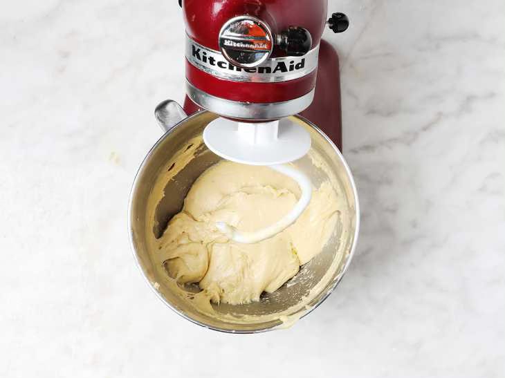 Bread Dough in Stand Mixer Mixing Bowl